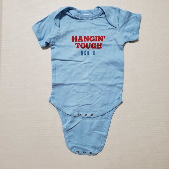 NKOTB bodysuit 18M 18 Months Hangin' Tough one piece outfit graphic band merch